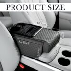 Arm Rest Cover for Car,Multi-Functional Car Armrest Storage Box with Tissue Box,Center Console Cup Holder,Phone Holder,Height Increasing Cars Center Console Organizer - Image 2