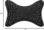 Car Neck Pillow for Neck Pain Relief for Dark Gray Black Leopard Cheetah Print for Men Women Adults Kids Travel Outdoor Office - Image 7