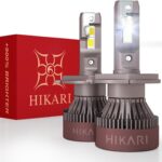 HIKARI 2026 Darkenex H4/9003 LED Foglight, 60000LM Pure White 6000K LED Bulbs, Plug & Play IP68 Waterproof Pack of 2