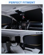 Canvcle Window Shades for 5th Gen Toyota 4Runner 2010-2024 Accessories Windshield Sun Shade Side Rear Window Covers Sunshade Full Set Sun Visor Privacy Protection Camping Keep Vehicle Cool Black 8PCS - Image 5