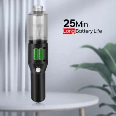 Portable Mini Car Vacuum Cleaner, High Power Cordless(400g) Handheld Rechargeable Vacuum Cleaner for Desk V06 - Image 4