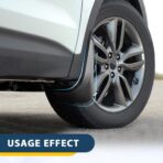 4PCS Car Mud Flaps, Mud Guard, No Drilling No Tape Mudflaps All Weather Protector Mudguards, Front and Rear Side Splash Guards Vehicle Sediment Protection Auto Accessories Universal for Cars - Image 5