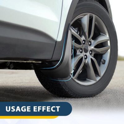 4PCS Car Mud Flaps, Mud Guard, No Drilling No Tape Mudflaps All Weather Protector Mudguards, Front and Rear Side Splash Guards Vehicle Sediment Protection Auto Accessories Universal for Cars - Image 5