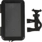 Toddmomy Waterproof Bike Phone Holder Motorcycle Mount with Handlebar Clamp Plastic Cell Phone Stand for Riding Outdoors Compatible with Smartphones