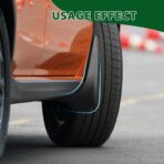 4PCS Car Mud Flaps, Mud Guard, No Drilling Mudguards Fenders with Hardware Kits, Automotive Exterior Accessories Fender Front and Rear Side Splash Guards Universal for Most Cars Trucks SUVs - Image 6