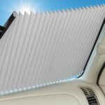 Dash Designs Universal Fit Retractable Shade Auto Windshield Sunshade Silver Reflective - Easy Storage for Sedans, SUV (23 Inch)