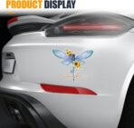 Just Breathe Dragonfly Car Sticker Decal, Vinyl Waterproof Automotive Window Sticker, Vintage Sun Flower Vehicle Bumper Decal, Positivity Auto Decoration Decals for Laptop, Wall (1PC) - Image 4