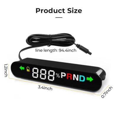 ASVEGE Embedded Digital Heads up Display Mini HUD for Tesla Model 3, Model Y 2019-2022 - Image 6