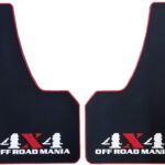 LLJSTAT Mania Car Mud Flaps Universal Fit Black Splash Guards Rubber mud Guard Universal Pickup SUV Mudguard Mud Flaps Rubber No Collision Universal Pickup SUV 2pcs/Set … (44)