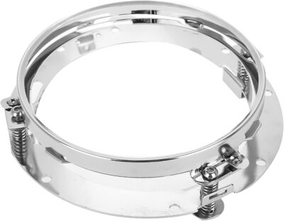 7 Inch Car Headlight Mounting Bracket, LED Light Fix Firmly with Springs, Universal Fit for Motorcycles with Headlight (Silver) - Image 5