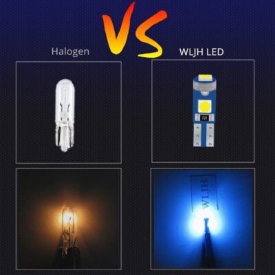 WLJH 6 Pack Ice Blue t5 74 73 37 Instrument Panel Light Bulb 3030 SMD 1.5W Replacement for Car Interior Dome License Plate Lights Lamp - Image 3