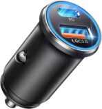 Car Charger PD30W+22.5W 12V-24V USB Charger Adapter Portable Mini USBC Cars Fast Charging Adapter