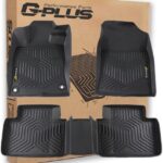 G-PLUS Floor Mats Fit for Honda Civic Sedan & Hatchback 4-Door 2016-2021/Fit Coupe 2-Door 2016-2021 Floor Liners,TPE Custom Fit All Weather Protection Floor Liners,Front & 2nd Row Car Mats Black