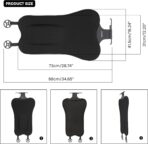 XUKEY Lumbar Pillow Gel Support Pillow Back Support Cushion,Gel Lumbar Support Pillow Relief Back Sciatica Pain for Car Seat Cushion,Car Seat Lumbar Support with Adjustable Straps Improve Posture - Image 2