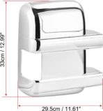 X AUTOHAUX Pair Chrome ABS Side Door Full Mirror Covers for Ford F250 F350 F450 Super-Duty 2008-2016 - Image 3