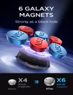 LISEN 2 Pack Magnetic Phone Holder for Your Car Magnet for Phone Car Mount Vent 6 Military Magnets Vent Cell Phone Holder Mount for Car Plate Fit All, Gifts for Women Men, Car Accessories - Image 3