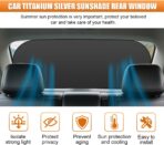 Car Rear Window Sunshade for Baby, Glare & UV Protection Rear Windows Sun Shade Covers with Suction Cups, Universal Auto Sun Blocker Cooling Accessories for Vehicles Privacy Protection (9972) - Image 3