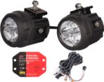 LED Spot Light Kit - 2 Pack, 3 inch Round LED Accessory Lights with Wiring Harness,LED Fog Light for Utv ATV Motorcycle Trucks Off Road (White Beam)