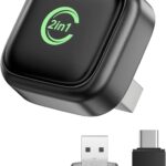 Wireless CarPlay Adapter, Convert Wired to Wireless, 2-in-1 CarPlay & Android Auto, Mini Plug & Play, Fast Auto-Connect & No Latency, USB/USB-C for Cars with Built-in CarPlay & iOS 10+/Android 11+