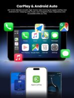 CHIGEE AIO-5 EVO Motorcycle Smart Riding System, Wireless CarPlay & Android Auto, Dual 1080P Front & Rear Dash Cam, Blind Spot Detection (BSD), 5" Waterproof Display, Parking Mode - Image 2