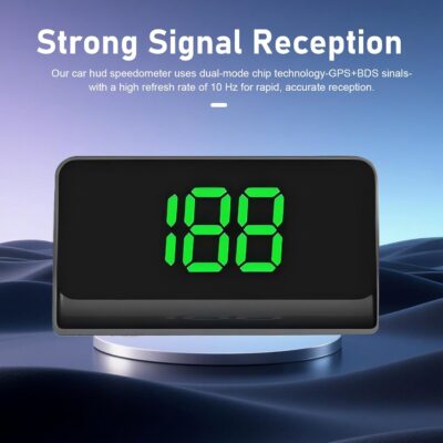 Car Heads Up Display, High-Definition Windshield Speedometer Projector, Car HUD Digital Speedometer, Universal Large Font Display HUD for Most Vehicles (Green) - Image 4
