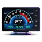 MH Obd2 Gauge Display Heads Up Display 4.3-inch TFT LCD Screen Multi-Function Digital HUD Gauge Cluster with Speed RPM Boost for All Car