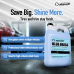 Nanoskin BLUE DRESS Premium Dressing - Sprayable Interior & Exterior Dressing| Works on Tire, Vinyl, Rubber, Plastic & Trim | Safe for Cars, Trucks, Motorcycles, RVs, Light Blue, 128 Fl Oz (Pack of 1) - Image 6