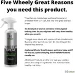 Wheely Great Tire Dressing Spray - Protects Rubber from U.V. Rays - Rubber Tire Conditioner So It Won't Dry Out and Crack - Keeps Tires Black, Not Shiny - Removes Brown Film from Sidewalls - Image 7