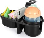 Accmor Car Headrest Backseat Organizer with Cup Holder, 3 in 1 Universal Backseat Car Organizer Tray Hold Bottles, Phone, Snacks, Trash, Non-Slip Grip Clip Car Seat Organizer Tray for Kids Adults - Image 3