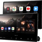 15.6 inch 4K Android Car TV Headrest Monitor for Cars Back seat Rear Entertainment System, Support Wireless Phone Link Touch Screen,with WiFi/Bluetooth/HDMI/USB/Video Player 2G+32G (2PCs)