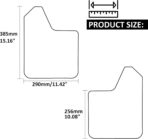 XUKEY 4PCS Car Universal Mud Flaps Splash Guards with Night Reflectors Mudguard Fender Flares Mudflaps w/Hardware, Front and Rear Wheel Tire Protection for Pickup Truck SUV Van Trailers Caravans - Image 9