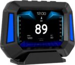 AZIJYV Obd2 Gauge Display P21, Heads Up Display for Cars, Displaying Multiple Functions, Speedometer, Slope Meter, Digital Speedometer for car Suitable for After 2009