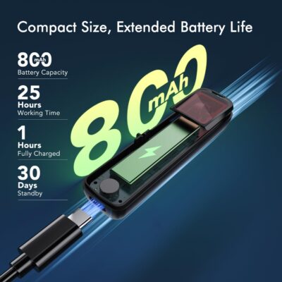 abyliee Upgraded Hidden Camera Detector - AI-Powered Anti-Spy Device, GPS Tracker & Bug Detector, Portable RF Signal Scanner for Hotels, Travel, Home & Office (Black) - Image 3