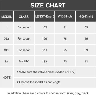 Car Cover Waterproof All Weather, 6 Layers Full Exterior Covers with Zipper Cotton, Mirror Pocket. Outdoor Car Cover UV Snow Rain Wind Dust All Weather Outdoor Protection for Sedan (173-183 inch) - Image 5