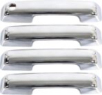 AUCERAMIC Chrome Door Handle Covers for 2021-2025 Ford F150, 2023 2025 F-250/F-350/F-450/F-550 Super Duty, 2021-2025 Ford Bronco, Exterior Door Handle Covers Caps