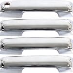 AUCERAMIC Chrome Door Handle Covers for 2021-2025 Ford F150, 2023 2025 F-250/F-350/F-450/F-550 Super Duty, 2021-2025 Ford Bronco, Exterior Door Handle Covers Caps