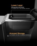 ECOZEN Center Console Organizer For 2022-2026 Hyundai Tucson Accessories - Armrest Box Organizer Tray Only Fit 2022-2026 Tucson With Automatic Transmission - NOT Fit 2025-2026 Tucson Limited/Hybrid - Image 8