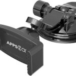 APPS2Car Suction Cup Phone Holder for Car with Adjustable Arm, Low Profile Dashboard Phone Mount Compact Windshield Window Dash Mobile Stand Compatible w/All iPhone and Android Cell Phones