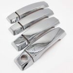 Chrome Door Handle Cover Overlays Compatible with 2004-2015 Titan 4DR Crew Cab *Not Replacement