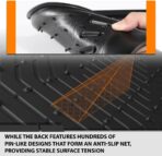 G-PLUS Floor Mats Fit for Honda Civic Sedan & Hatchback 4-Door 2016-2021/Fit Coupe 2-Door 2016-2021 Floor Liners,TPE Custom Fit All Weather Protection Floor Liners,Front & 2nd Row Car Mats Black - Image 6