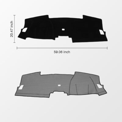 KUST Black Dash Cover for Honda CRV CR-V 2023 2024 2025 2026 (Without HUD) Non-Slip Dashboard Cover Polyester Interior for CRV Accessories Sunshade No Glare - Image 2