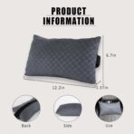 2-Pack Car Headrest Neck Pillows, 100% Cotton Fill with Adjustable Strap, Breathable Support for Driving & Travel (Gray Checkerboard) - Image 3