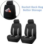 Car Front Seat Covers, Breathable Automotive Front Seat Headrest Covers, Waterproof Comfortable Vehicle Seat Headrest Protection Accessories, Universal for RV, SUV, Truck - Image 3