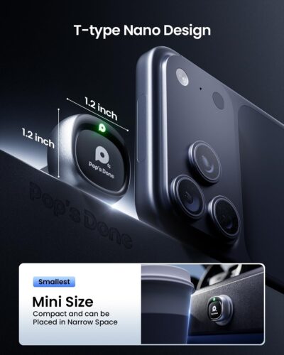Mini Wireless CarPlay Adapter for iPhone, Android Auto Wireless Adapter (2026 Upgrade) - Plug & Play, Zero Delay, Stable Connection for 2016+ Cars, One-Click Switch - Image 3