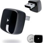 Wireless CarPlay Adapter for iPhone& Android,2-in-1CarPlay Dongle,Upgrade Wired to Wireless CarPlay Adapter,Cars with USB-A & Type-C Extension Cables,Stable Control,Plug and Play (Black)