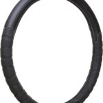 Truck Tuff Heavy-Duty Steering Wheel Cover, Durable Cover for Truck Steering Wheels — Black