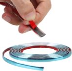 32Ft Automotive Chrome Trim Molding 1/2"(12mm) Universal Car Side Molding(Self Adhesive) UV Protected Decorative Scratch-Proof for RV Truck Motor Exterior Interior Door Window Bumper - Image 2