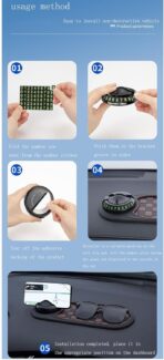 Multifunctional Car Anti-Slip Mat Mobile Phone Holder for Dashboard - Non-Slip Sticky Mount Stand for Car, Adjustable and Secure Grip for Phones, GPS, and Accessories (Black) - Image 6