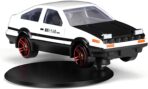 Car Dashboard Decorations – Drift & Turn Mini Car Model Ornament – Dynamic Interactive Automobile Decor for Enthusiasts Vehicle Interior Dashboard Drifting Decorations Accessories Gifts (White-AE86)