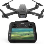 GPS Drone with EIS Camera 4.5" LCD Screen on Controller, FPV Drones Al Track&Orbit Mode with Professional with Auto Return Follow Me for Adult Beginner, GPS Brushless Drone Long Range Circle Fly,Under 249g